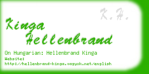 kinga hellenbrand business card